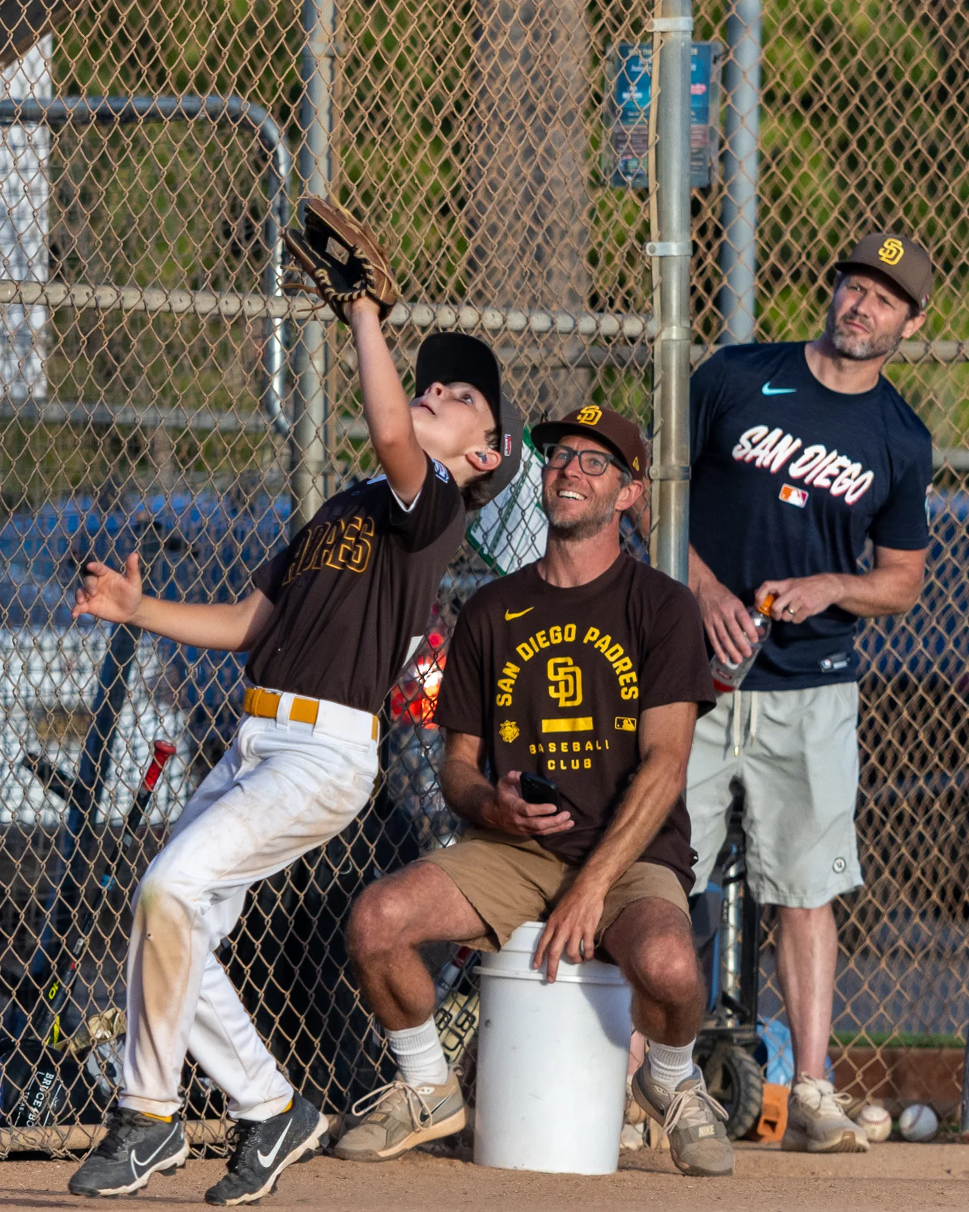 Coach Jones during the Padres season